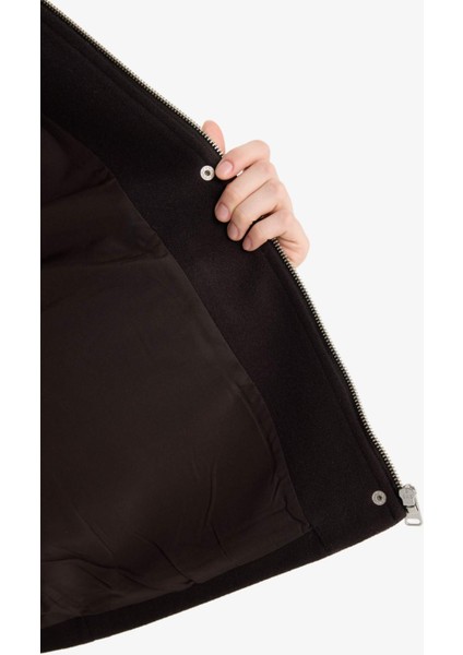 Regular Fit Polo Yaka Fermuarlı Kaşe Mont F2799AX25WN