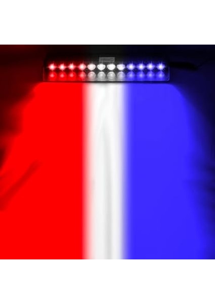 Beyaz Mavi 14 Mod 12 LED Flaş Araç Iç Dış Panel Çatı Ön Arka Cam Oto Çalışma Lambası S12 Işık Çubuğu Spot Vantuzlu Çakmaklık Girişli Acil Ikaz Sinyal Polis Çakar Gece Gündüz Çalışan Lamba modelleri