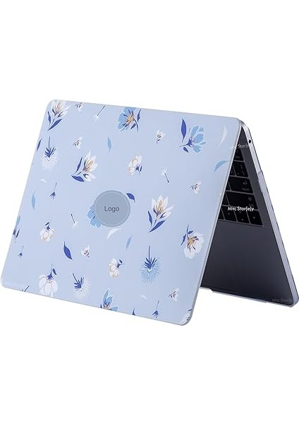 Macbook Pro Kılıf 16 Inç FLOWER04 (Touchbarlı 2019 Yılı Üretimi) A2141 ile Uyumlu Açık Mavi fırsatları