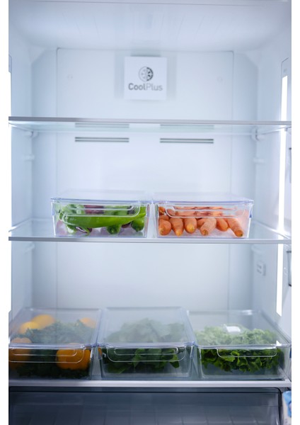 Dali 2 Adet L Boy Buzdolabı Içi Sebze Meyve Düzenleyici Kapaksız Şeffaf Organizer Kutu Seti modelleri