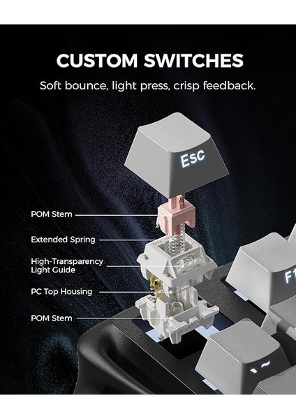 Oyun Klavyesi Mercury K1 (Renk Geçişi Siyah) indirimleri