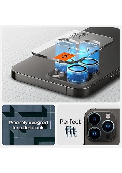 iPhone 17 Pro Max / 17 Pro / 16 Pro Max / 16 Pro / 15 Pro Max / 15 Pro / 14 Pro Max / 14 Pro Kamera Lens Camı Koruyucu Kolay Kurulum Glas.tr Ez Fit Optik Pro (2 Adet) Crystal Clear - AGL06914 indirimleri