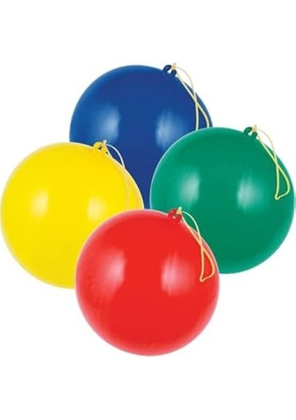 10 Adet Lastikli Zıpzıp Balon Ipli Punch Panç Büyük Balon modelleri