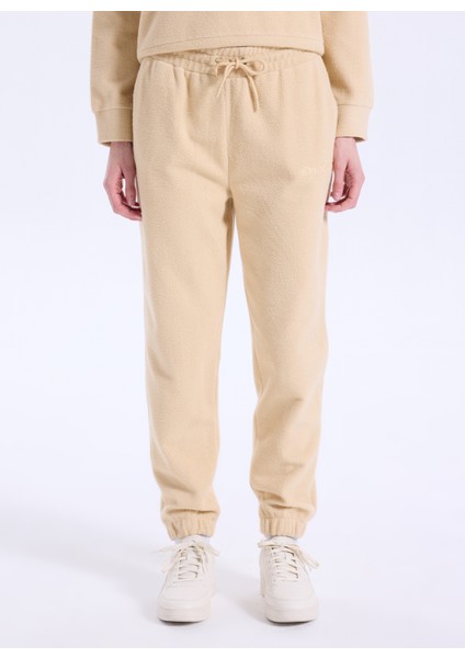 D5WL-EA3506 Açık Bej Relaxed Düz Kadın Eşofman Altı modelleri