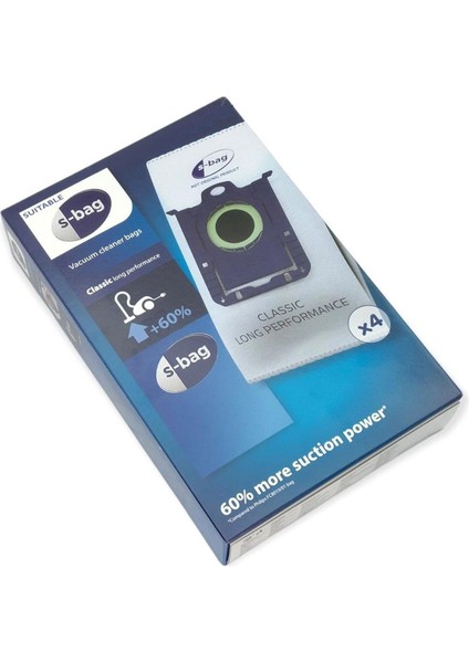 Philips Uyumlu Fc 9081 Studio Power Süpürge 4lü Toz Torbası S-Bag