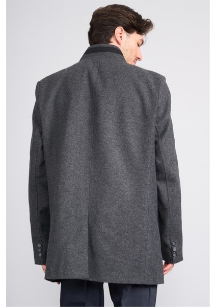 Çetinkaya Mentality 7850 Erkek Dik Yaka Regular Kaşe Kaban Antrasit indirimleri