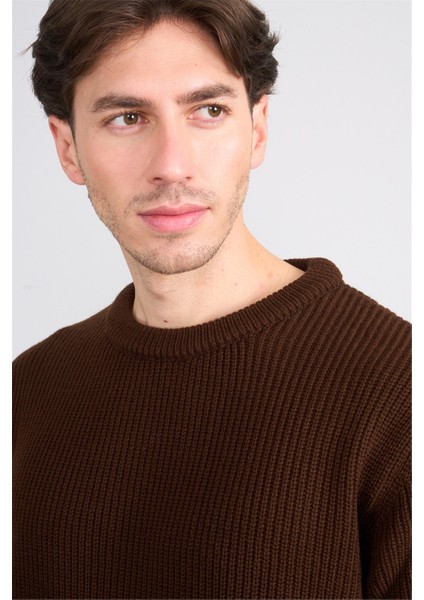 Çetinkaya Mentality 5293 Bisiklet Yaka 2/35 Akrilik Triko Kahve indirimleri
