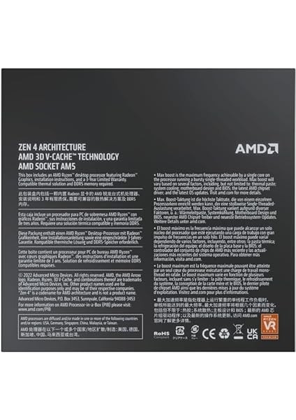 Ryzen 7 7800X3D Box 4.2ghz 96MB Am5 Kutulu Işlemci (Distiribütör Garantili) fırsatları