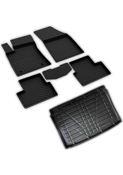 Autoaccessories Renault Megane 4 Hb ile Uyumlu 4d Paspas ve 3D Bagaj Havuzu 2016 ve Üstü