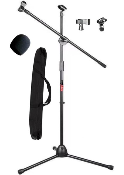 MS06CSS - Akrobat Mikrofon Standı (Çanta Sünger Tutacak Dahil)