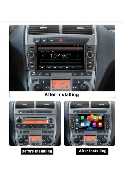 Fiat Linea Uyumlu 4gb Ram 64GB Hafıza Android Multimedya Teyp Carplay Kamera Hediyeli modelleri