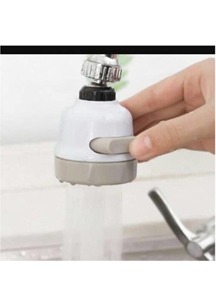 Musluk Ucu 3 Fonksiyonlu Mutfak Batarya Oynar Başlıklı Su Tasrruflu