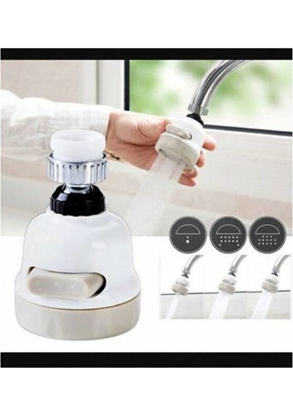 Musluk Ucu 3 Fonksiyonlu Mutfak Batarya Oynar Başlıklı Su Tasrruflu fırsatları