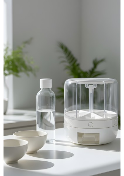 Zuri 6 Bölmeli Akıllı Tahıl ve Bakliyat Dispenseri - Kuru Gıda ve Bakliyat Saklama Kabı 6 Lt fırsatları