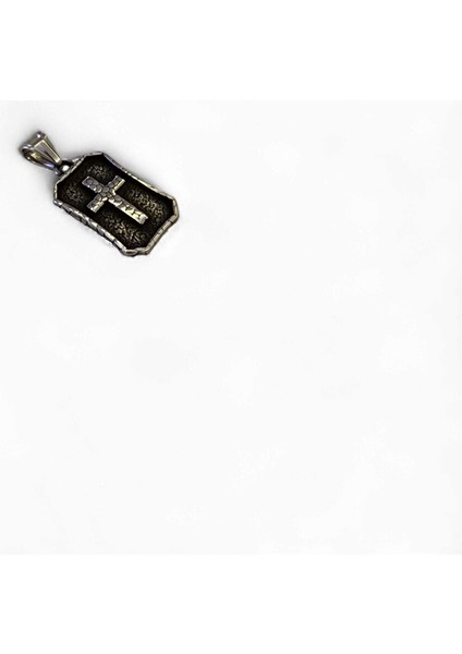 Dikdörtgen Çerçeveli Haç Çelik Kolye Ucu fırsatları