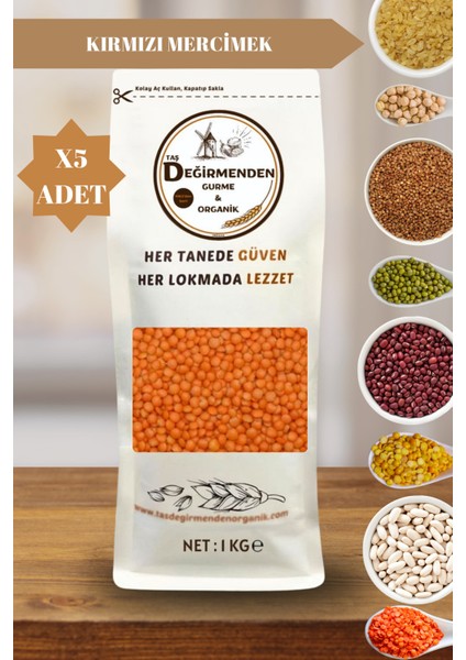 Atalık Kırmızı Mercimek - 5 Kilo