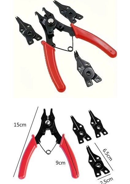 4 In 1 Segman Takımı Sekman Pense Seti 4 Parça Farklı Model Sekman Seti Circlip Pense Seti modelleri