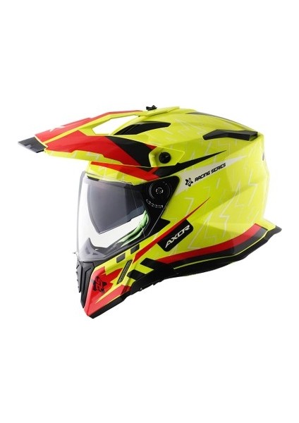 X-Cross Sarı Vizörlü Full Face Kapalı Cross Kask fiyatları