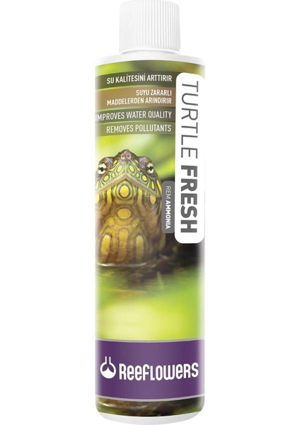 Flowers Turtle Fresh Remammonia Su Kaplumbağa Su Düzenyici 85 ml Renkli