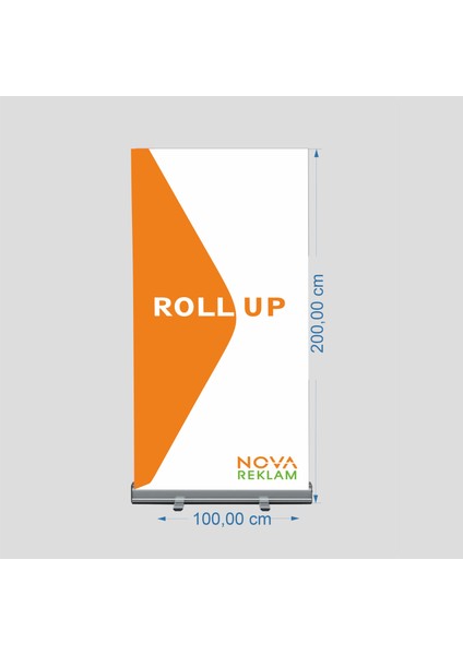 Baskılı Rollup Banner 200X100 fiyatları
