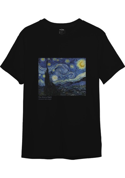 The Starry Night Tişört - Siyah