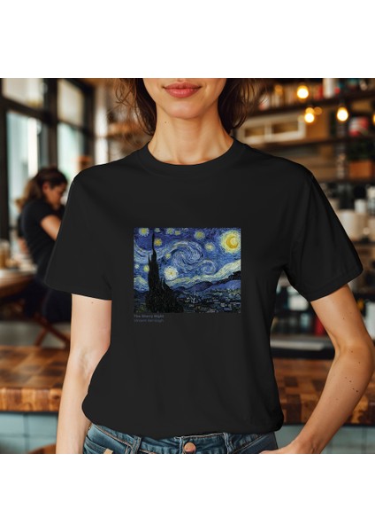 The Starry Night Tişört - Siyah fiyatları
