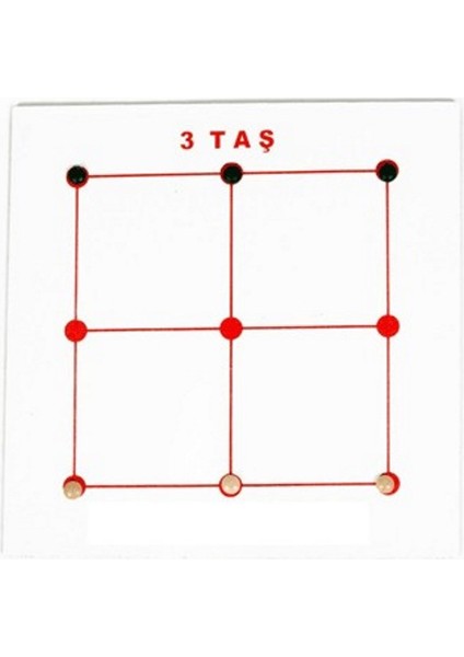 Üç Taş Zeka Oyunu Ahşap