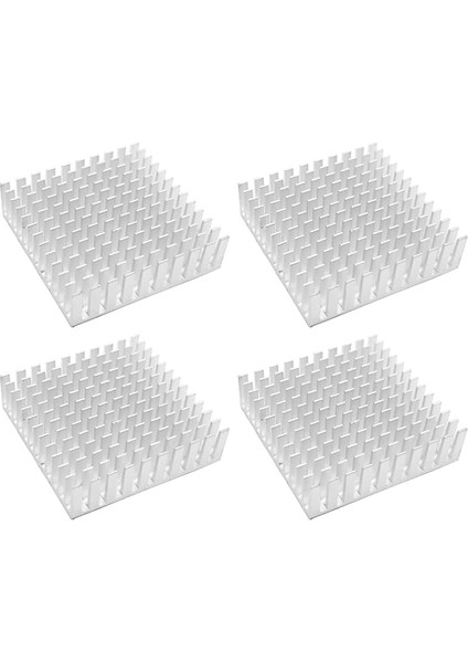 4 Adet Alüminyum Isı Emici Anakart Soğutma Termal Iletken Alüminyum Blok Cpu Güç Soğutucu Bilgisayar Ana Bilgisayarları Için 3D YAZICILAR-40X40X11MM
