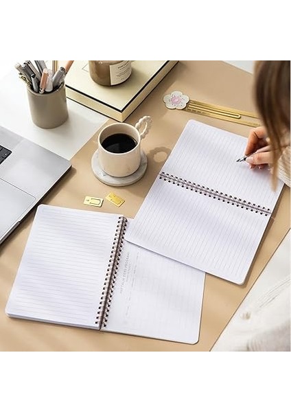 Spiralli Karton Kapak 2’li Set Çizgili Okul Defteri 80 Yaprak, Ders Programlı Çilek fiyatları