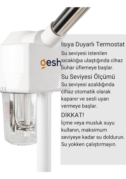 DT-318 Sıcak Buhar Ozonlu Yüz Buhar Makinesi Vapozon - Ayaklı - Profesyonel Cilt Bakımı modelleri