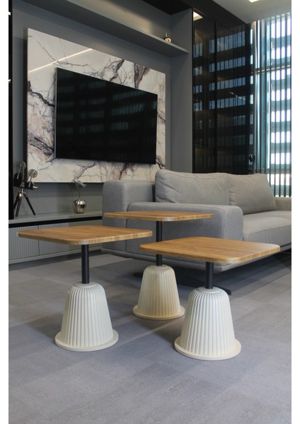 Venedik Zigon Sehpa Ceviz Mdf - Zigon Sehpa 3'lü fırsatları