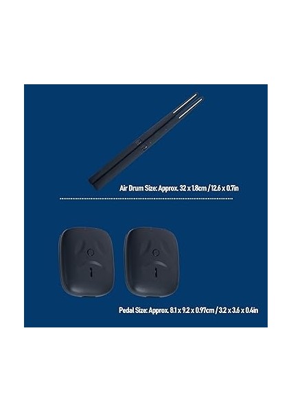 Drum Seti, Taşınabilir Hava Dul Sopa Kiti Yok Gürültü Davul Çok Fonksiyonlu 3D Hareket Sensörü 8 Ses Rgb Pedalı modelleri