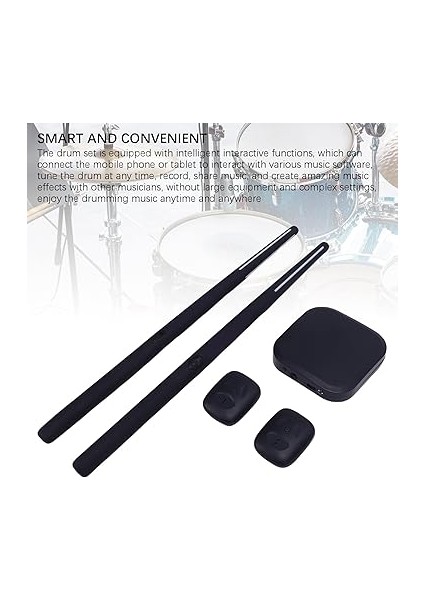 Drum Seti, Taşınabilir Hava Dul Sopa Kiti Yok Gürültü Davul Çok Fonksiyonlu 3D Hareket Sensörü 8 Ses Rgb Pedalı indirimleri