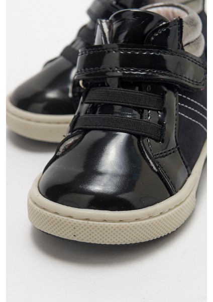 Kız Çocuk Siyah Hakiki Deri Suya Dayanıklı Anatomik Ilk Adım Bot