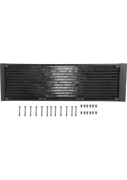 Bilgisayar Su Soğutma Sistemleri 12 Tüp Eşanjör G1/4 Iplik Su Ayırıcı Radyatör Bilgisayar Pc Cpu Için Su Soğutma Radyatörü Tüpü (360MM)