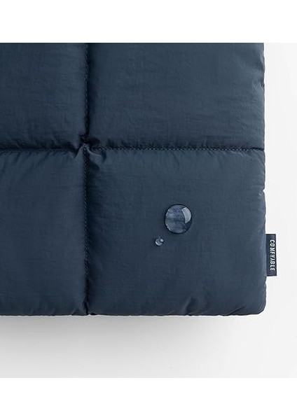 Kabarık Dizüstü Bilgisayar Kılıfı 13 Inç 14 Inç, Kapitone Puffer Taşıma Çantası, MacBook Air M2 M1 ile Uyumlu Yastık Kılıfı, MacBook Pro 13 Inç 14 Inç, Koyu Mavi fırsatları