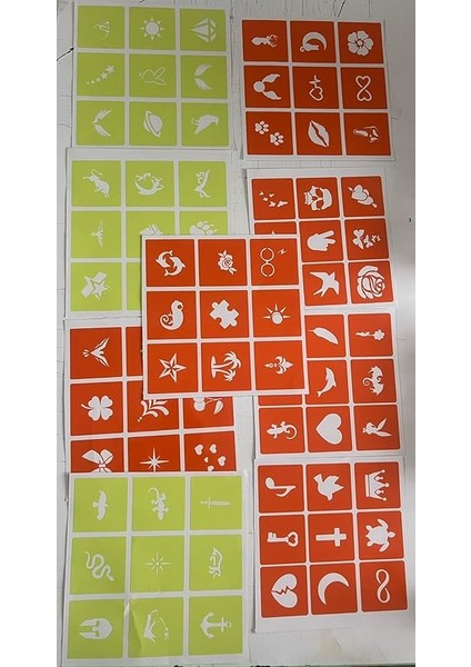 Dövme Glitter Tattoo Kit 10 Tüp Sim 100 Şablon Hediyeli Mega Paket fırsatları