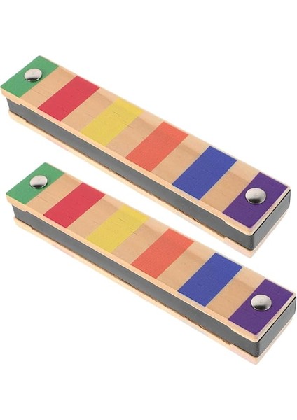 Çocuklar Için 2 Adet Ahşap Mızıka: Başlangıç ​​seviyesindeki Küçük Çocuklar Için 16 Delikli Çift Sıralı Müzik Aleti Oyuncağı