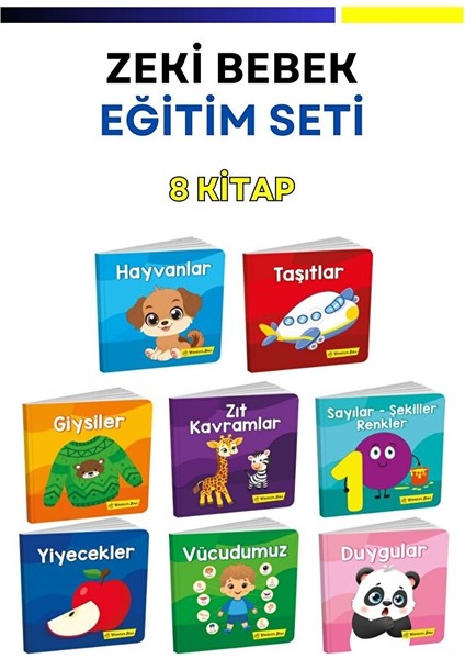 Bebek Eğitim Seti (6-24 Ay Zeki Bebek Kütüphanesi) 8'li Set fiyatları