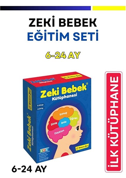 Bebek Eğitim Seti (6-24 Ay Zeki Bebek Kütüphanesi) 8'li Set modelleri