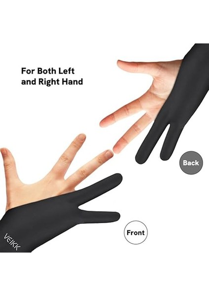 Çizim Tableti, Ipad, Çizim Için Sanatçı Eldiveni, Sağ El ve Sol El Için Iki Parmak Eldiven Serbest Boyut Siyah modelleri