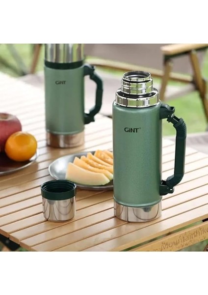 2,2 Litre Çelik Termos, Yeşil
