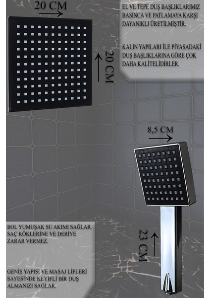 Siyah Irmak Batarya Seti Diamond Robot Duş Duşu 2 Lavabo Banyo Mutfak Bataryası Eviye indirimleri