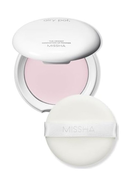 Mıssha Aydınlık ve Canlı Görünüm Sunan Ultra Hafif Sıkıştırılmış Pudra 8g Airy Pot Pressed Powder Pink modelleri