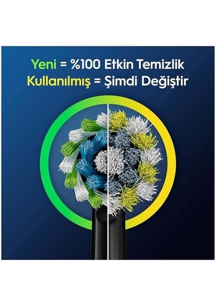 Oral-B Cross Action X-Filament Siyah Şarjlı Diş Fırçası Yedek Başlığı 4 Adet modelleri