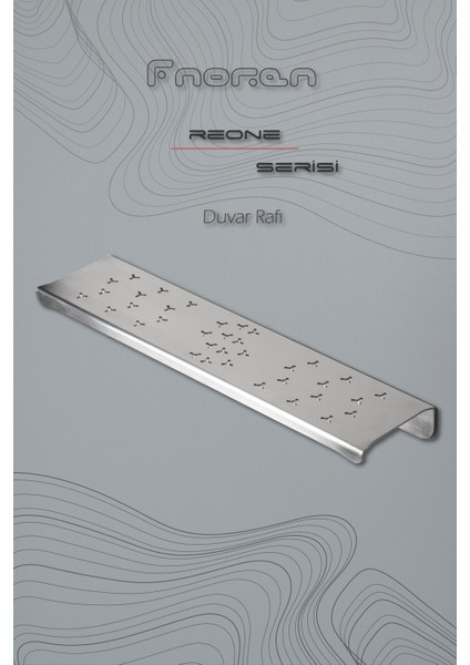Reone - Paslanmaz Çift Taraflı Duvar Rafı
