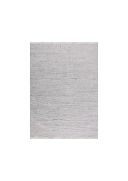 Caspe Modern Gri Polyester Makine Halısı