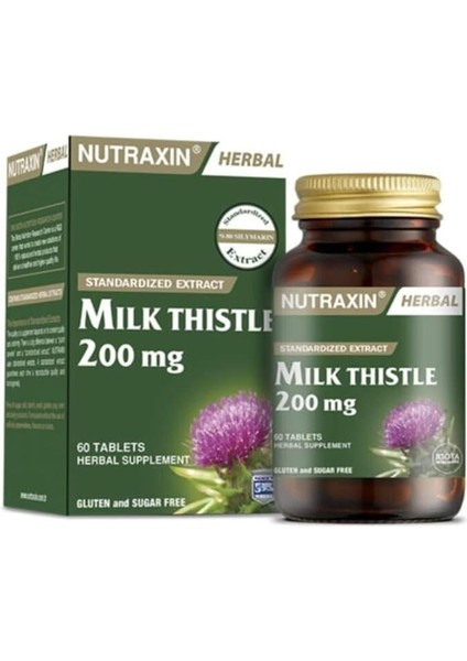 Herbal Milk Thistle 60 Tablet Takviye Edici Gıda