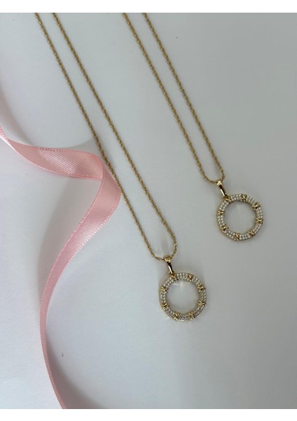 Xuping Xoxo Taşlı Model Halka Gold Çelik Kolye fiyatları