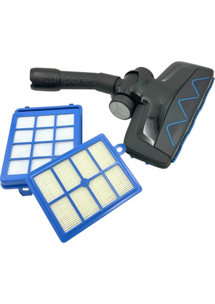 Philips Uyumlu XB9155 XB9125 FC9931 FC9925 FC9924 FC9923 FC9919 FC9912 FC9911 Marathon Triactive Emici Başlık ve Hepa Filtre Seti